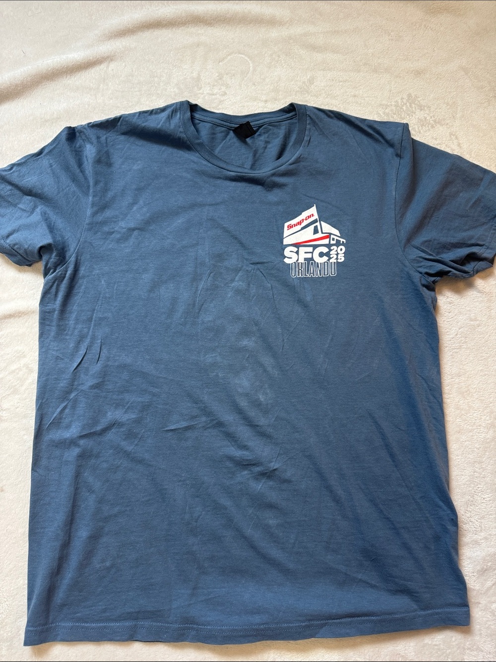 Snap Orlando SFC Graphic Short Sleeve Tee - Blue with White & Red Logo